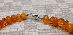 BALTIC HONEY NECKLACE FROM NATURAL AMBER VINTAGE BEAUTIFUL 44gr