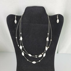 Avon Costume Jewelry Necklace Set Lot Bracelet Earrings Pearl Turtle 17 pieces