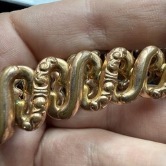 Vintage Sweetheart Expandable WWII Era Gold Plated Bracelet Patented