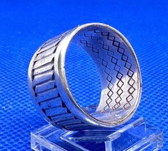 (05) FRM Native American Vintage 925 Sterling Silver Ring 9.63g size 9.25 A.Lee