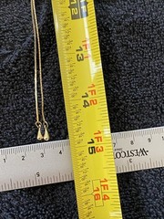 Vintage Zipper Lariat Gold Tone Necklace Adjustable