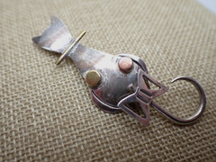Kitty Cat Pin with a Swinging Tail Mexico 925 Sterling Silver 2-5/8″ 9.6 Grams