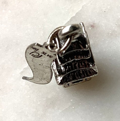 Vintage Chinatown Charm San Francisco Pagoda Nickel Silver Pendant Signed
