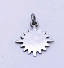 Sterling Silver 925 Blank Engravable Bracelet Charm .7″