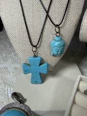 Vintage & Modern Estate 22 Pc Turquoise Inspired Jewelry Lot-All Wearable