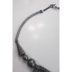 Vintage Sterling Silver Fringe Collar Necklace 101g Southwestern Brutalist