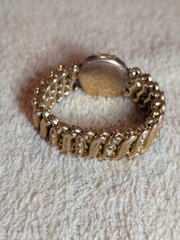 Antique D.F. Briggs CARMEN Sweetheart Expansion Bracelet Engraved Monogram