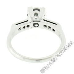 Vintage 14k White Gold 0.24ct Illusion Set Round Diamond Engagement Promise Ring