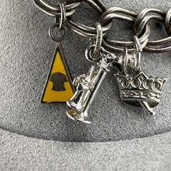 Vintage Sterling Silver Charm Bracelet LOADED Masonic 6.5”