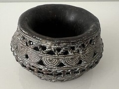 Antique Bronze African Currency Slave Bangle Bracelet