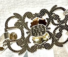 Black Hills Gold C. CO 925 Sterling Silver/12K Gold Bracelet #5-4