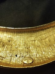 Codoro Silk Braided Gold Half Moon Neckace