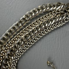 Vintage ART Arthur Pepper Necklace Gold Tone 5 Strand Chain 13-18″
