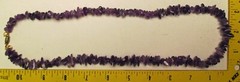 Vintage Amethyst Polished Purple Nuggets Ladies Necklace 22″ long & safety clasp