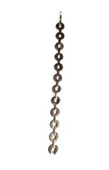 Vintage Gold Tone Chunky Open Center Round Link Chain Bracelet Retro Costume GUC