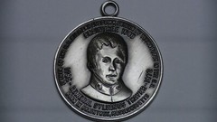 GENERAL SYLVANUS THAYER BRAINTREE MASSACHUSETTS STERLING SILVER PENDANT JEWELRY