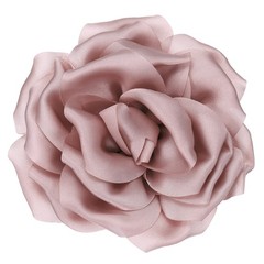 4″ Silk Satin Flower Brooch Pin Large Peony Floral Lapel Pin Rose Pink