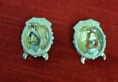 Vintage Clip On Owl Earrings