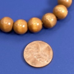 Lot of 3 Vtg Mixed Material 15″ Choker Strand Necklaces Glass Wood Plastic Stone