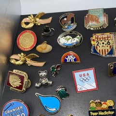 Hat Pin Lot Over 50 Assorted Some Signed Little To No Wear Except One