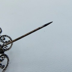 Vintage Kenneth Cole Angel Brooch Silver Tone Celestial Guardian Y2K Whimsy