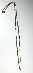 FABULOUS! STERLING Antique 2 SIDED ENAMEL GUILLOCHE 16 STATION NECKLACE/Chain