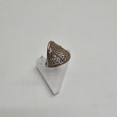 Sterling Silver Ring 925 Large Filigree Band Size 8.25 3.22g Vintage