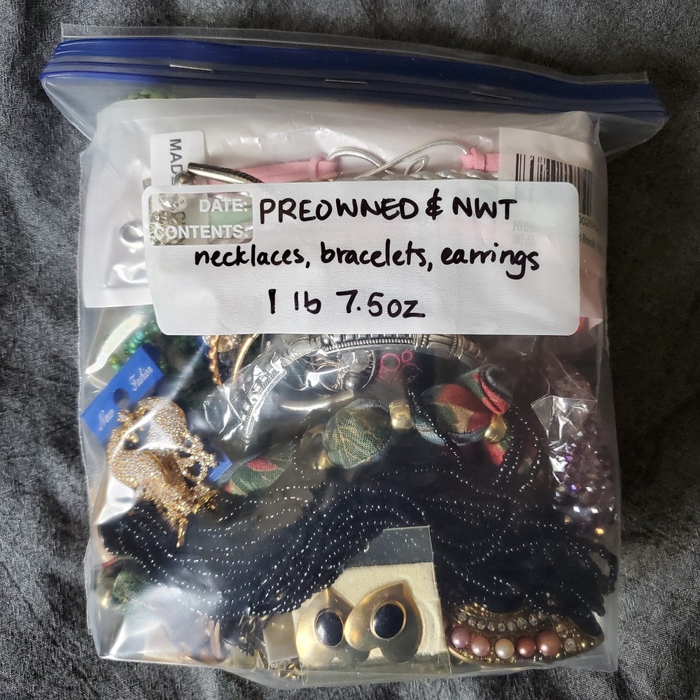 Vintage to Modern Jewelry Lot, preowned and NWT, 1 lb 7.5 oz jewelry destash