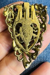 Vintage Art Deco NE New England Glass Works Rhinestone Dress Clip