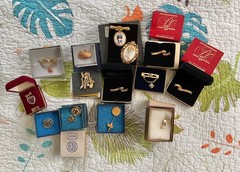 Lot of 14, Vintage 80-90s, Avon President Club Pins, All in Original Boxes!