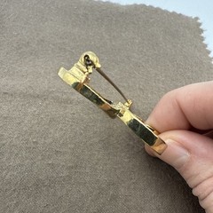 Vintage Gold tone Spectacle Eyeglasses with Rhinestones Pin Brooch