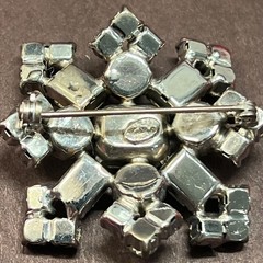 Signed SCHREINER New York Book Piece: Luscious Diamante Brooch