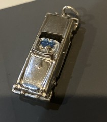 Vintage Articulated Sterling Silver Convertible Car Pendent Charm 1.25″ 5 Grams