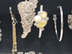 12 Prs Vintage Pierced Earrings Studs Fishhook Dangle Drop Hoops Mixed Lot
