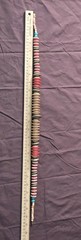 Vintage Boho Tribal Style Disc Bead Necklace Mixed Material Chunky