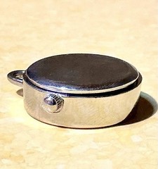 Vintage Petite Charm Pendant Watch Miyota Quartz Movement Minimalist Style RUNS