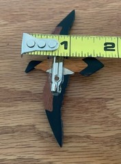 Hand Made Varied Wood Bird In Flight Pin Brooch