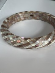 Vintage Bangle Bracelet Lot 11 Mixed Wood Acrylic Resin Lucite Boho As Is