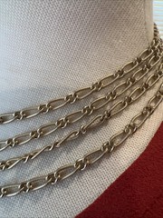 Vintage Multiple Strand 5 Strands Gold Tone Chain 16”-18” Adjustable Necklace