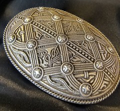 Viking Brooch, 2 3/8 In By 1 1/2 In, Zinc Alloy