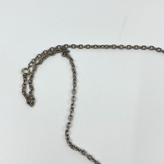 Vintage Retro Silver Tone Filigree Square Pendant Necklace Ornate Boho Style