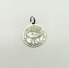 Vintage Sterling Silver Nassau Bahamas Lake Killarney Travel Crea Charm Pendant