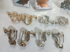 Vintage Clip On earrings and screw on ear rings for non-pierced ears 17 pair lot