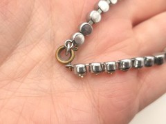 Vintage Art Deco Clear Faceted Czech Czechoslovakia Glass Silver Plate Bracelet