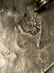 Vintage .925 Silver Platade Jal Guad Mex MRM Man With Donkey Pendant/Brooch