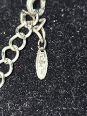 Vintage Signed VCLM Articulated Owl Pendant Necklace Adjustable Silvertone Chain