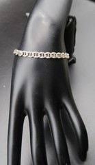 Vtg Sterling Silver Mariner or Anchor Link Bracelet 925 6.5″ Beautiful