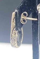 Sterling Silver 925 Amethyst Marcasite Ring Size 7.25 & 900 Silver Earrings Set