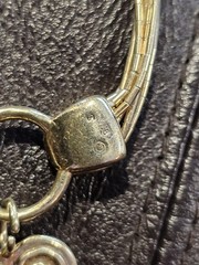 SHUBE Sterling Silver Gold Vermeil Heart Multi-Strand Liquid Chain Necklace