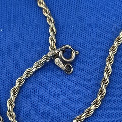 DaneCraft Italian 925 Sterling Silver Rope Necklace 29 1/2 Inches